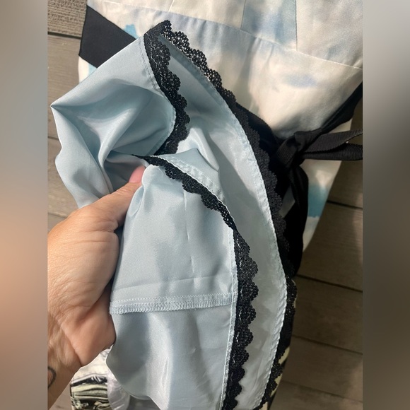 Moulinette Soeurs Anthropologie Skyward Paris City Print Strapless Dress Sz 2 - Picture 9 of 15